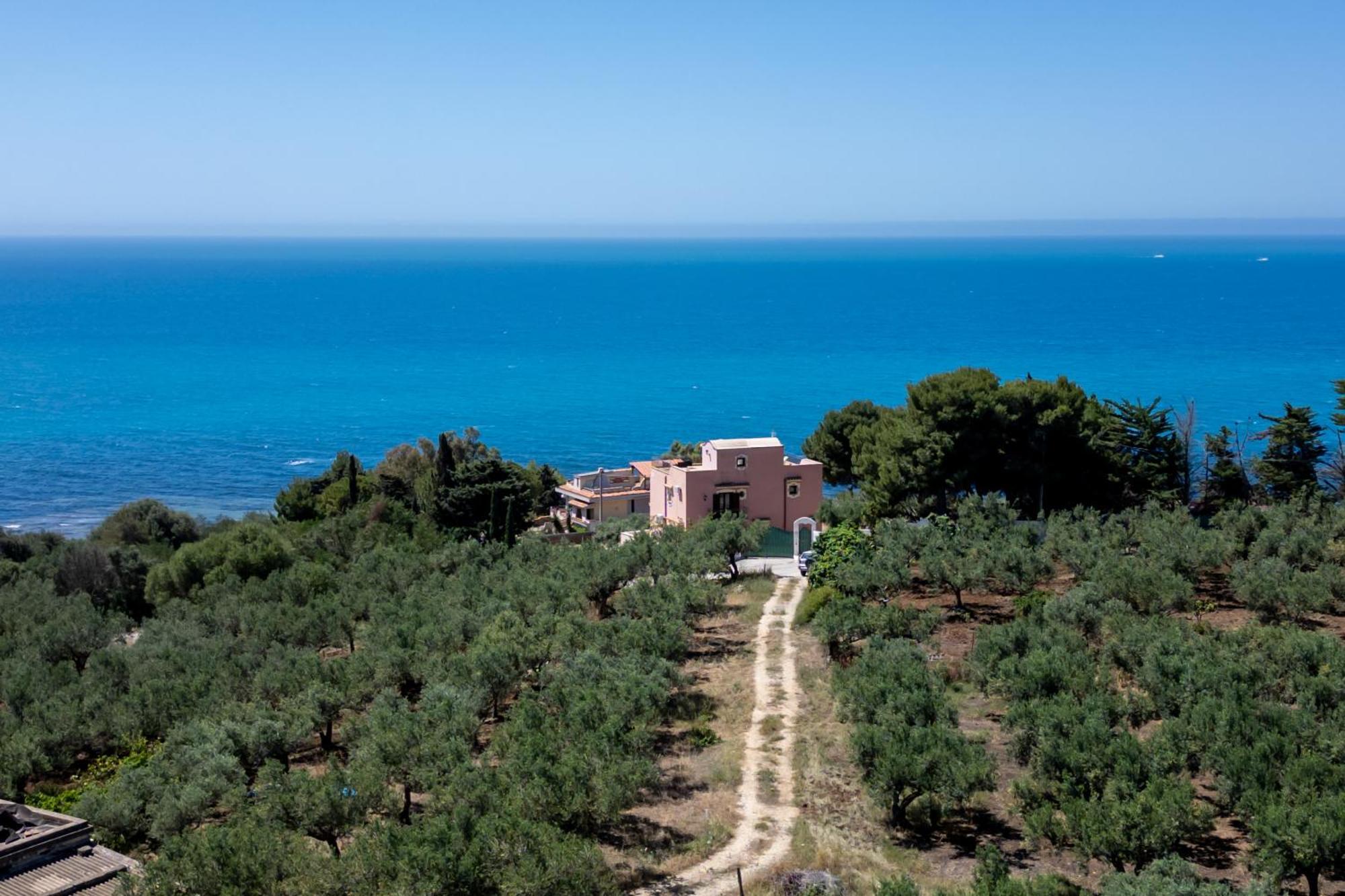 Villa Rosa Sul Mare Шакка Екстер'єр фото
